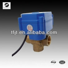 3 way electric automatic ball valve for water equipment DN12 DN20 DN25